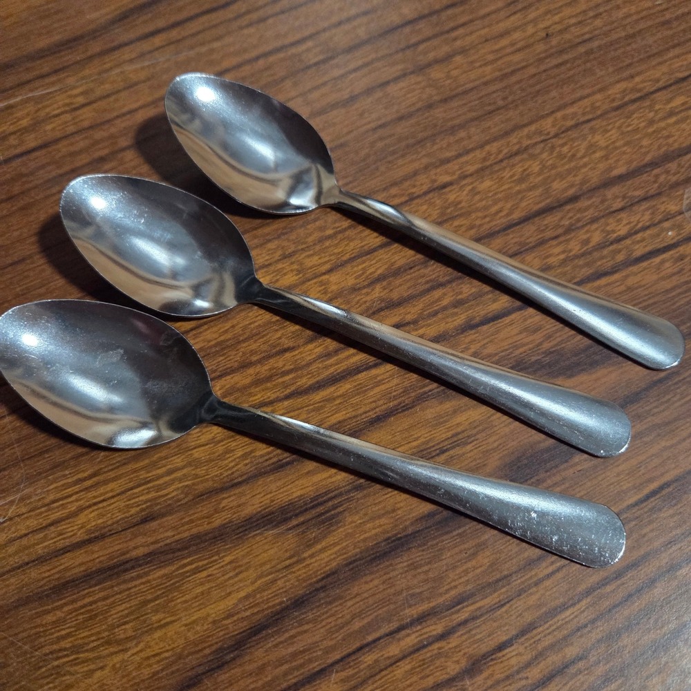 Gibson Stainless China 221 Teaspoons Set of 3 Silverware Flatware Replacement